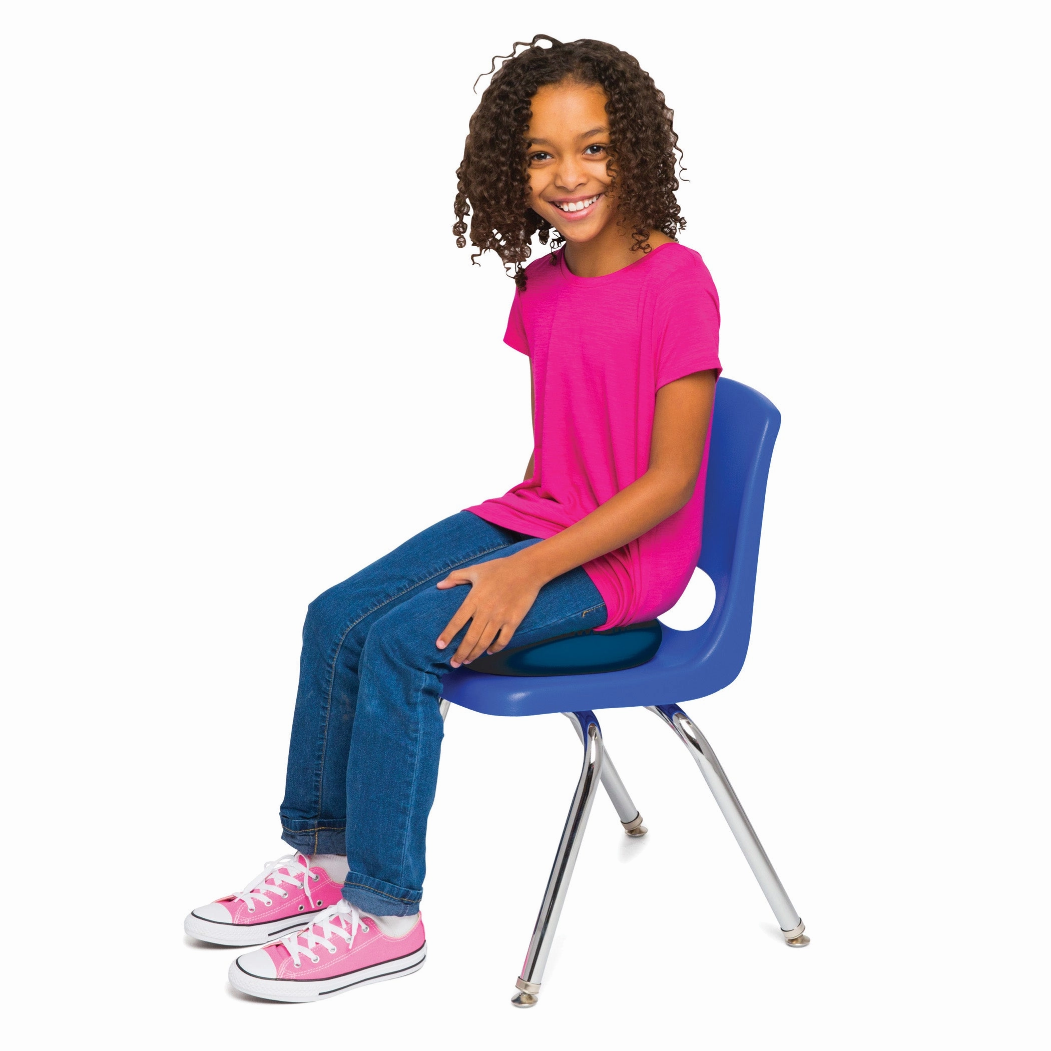 Bouncyband Little Wiggle Antimicrobial Seat Cushion, Blue 10.75"
