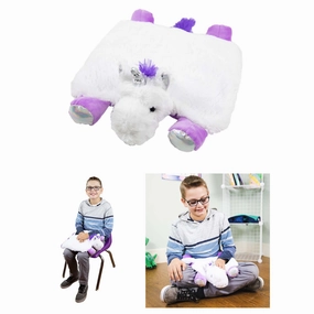 Bouncyband Unicorn Sensory Plush Weighted Lap Pad  Comforting and Washable