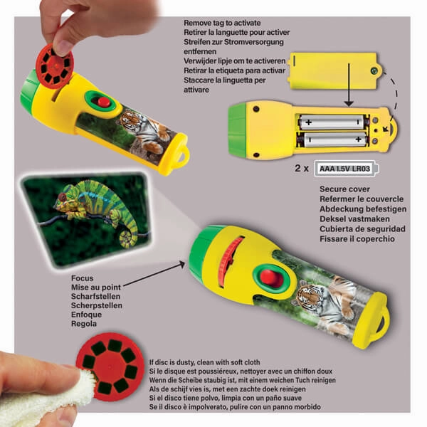 Brainstorm Animal Torch Projector STEM Toy for Children Ages 3 and Up