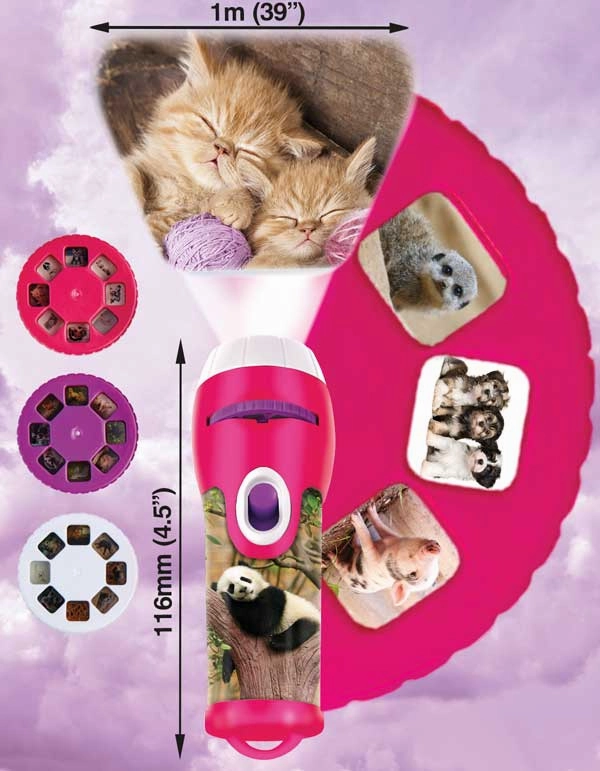 Brainstorm Cute & Cuddly Animal Torch Projector for Children Ages 3 