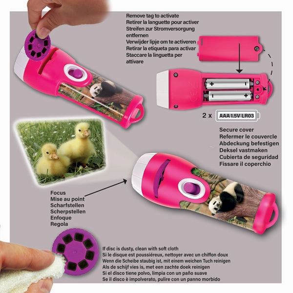Brainstorm Cute & Cuddly Animal Torch Projector for Children Ages 3 
