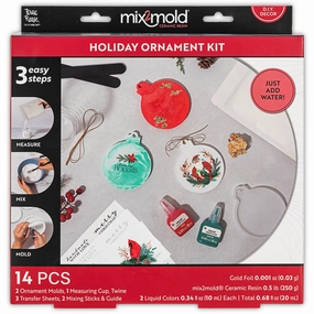 Brea Reese Holiday Mix2Mold Ceramic Resin Ornament Crafting Kit