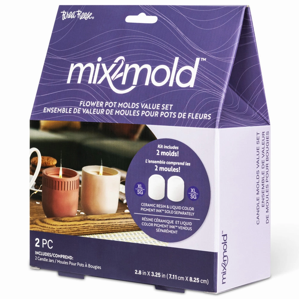 Brea Reese Mix2Mold Candle Holder Set - 2 Silicone Molds