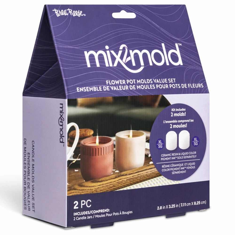 Brea Reese Mix2Mold Candle Holder Set - 2 Silicone Molds