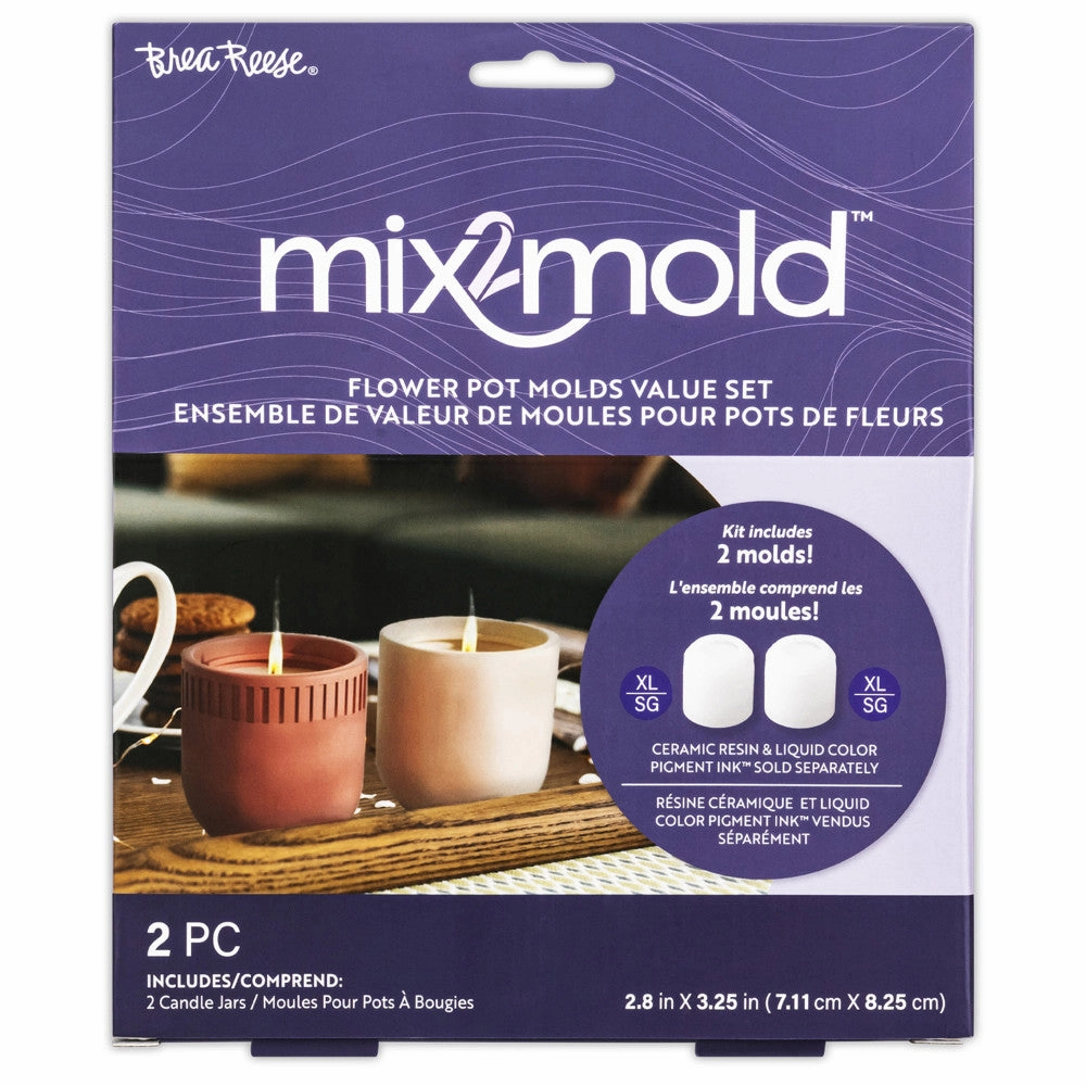 Brea Reese Mix2Mold Candle Holder Set - 2 Silicone Molds