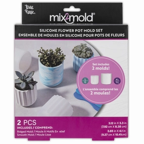 Brea Reese Mix2Mold Planter Creation Kit - 2 Silicone Molds