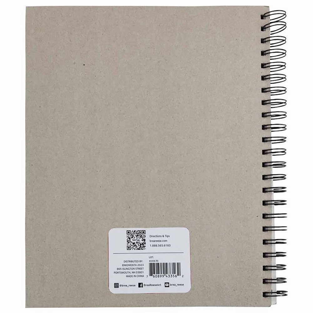 Brea Reese Spiral-Bound Drawing Paper Pad, 60 Sheets, 9x12"