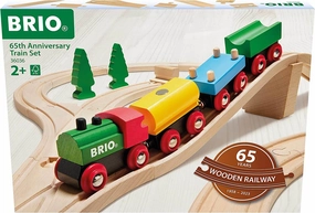 Brio Classic 36036 65th Anniversary Train Set for Toddlers Ages 2 & Up