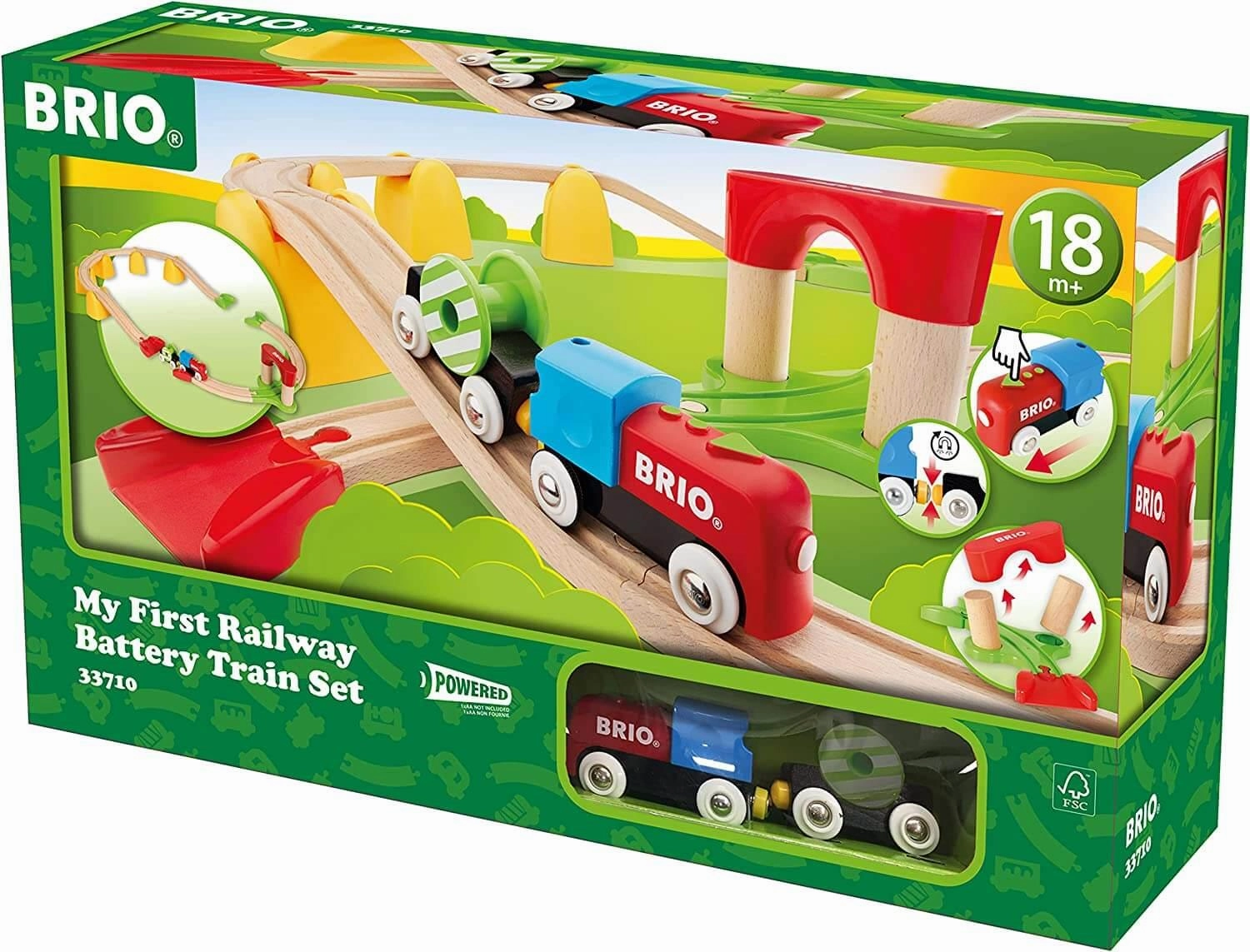 Brio My First Railway 33710 Battery Operated Train Set for Ages 18M 