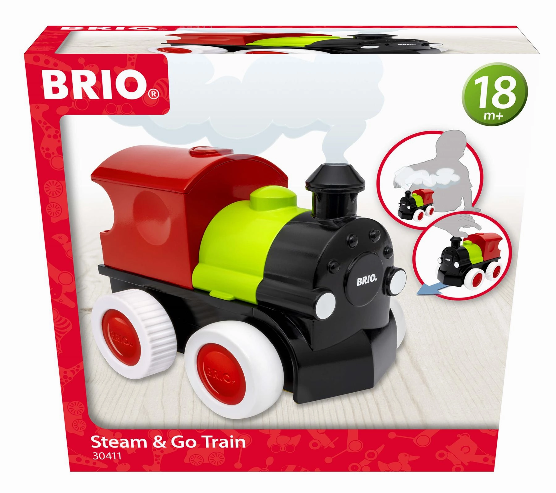 Brio Toddler 30411 Steam and Go Train Toy for Ages 18 Months and Up