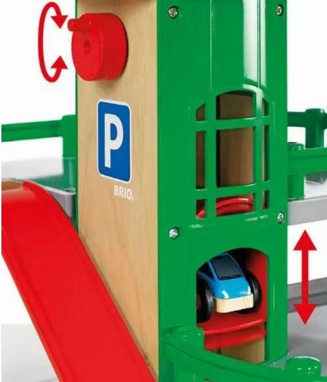 Brio World 33204 Parking Garage Train Playset for Children Ages 3 & Up