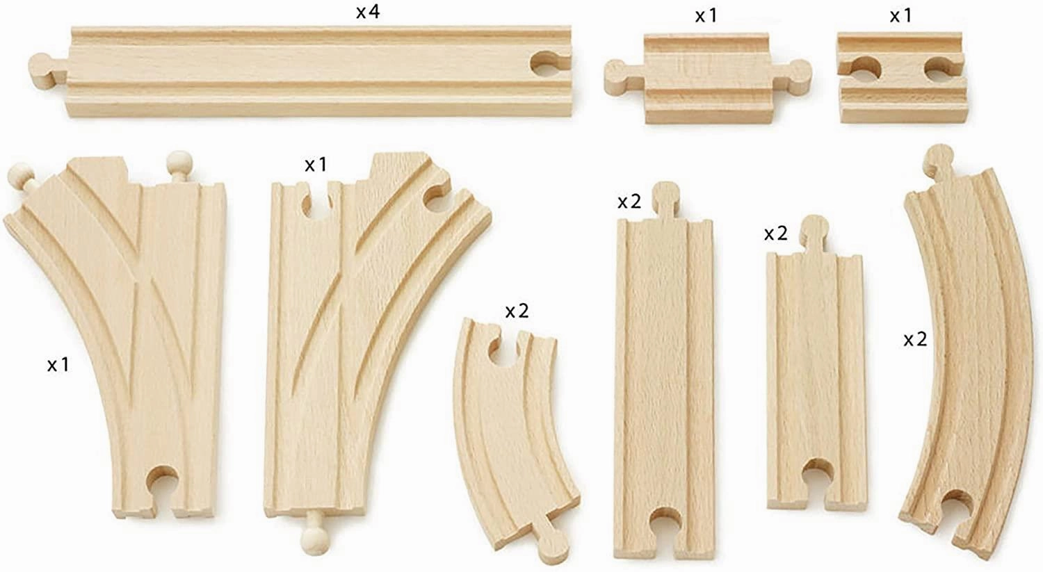 Brio World 33402 Intermediate Train Track Expansion Pack for Ages 3 