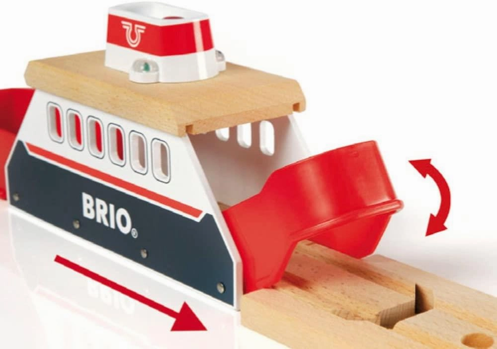 Brio World 33569 Ferry Ship Interactive Train Set Toy for Age 3 and Up