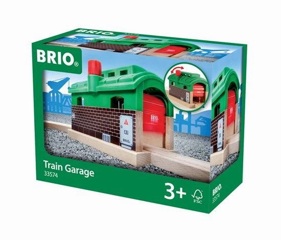 Brio World 33574 Train Garage Train Track Accessory for Ages 3 and Up