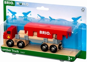 Brio World 33657 Lumber Truck with Load Interactive Toy for Age 3 & Up