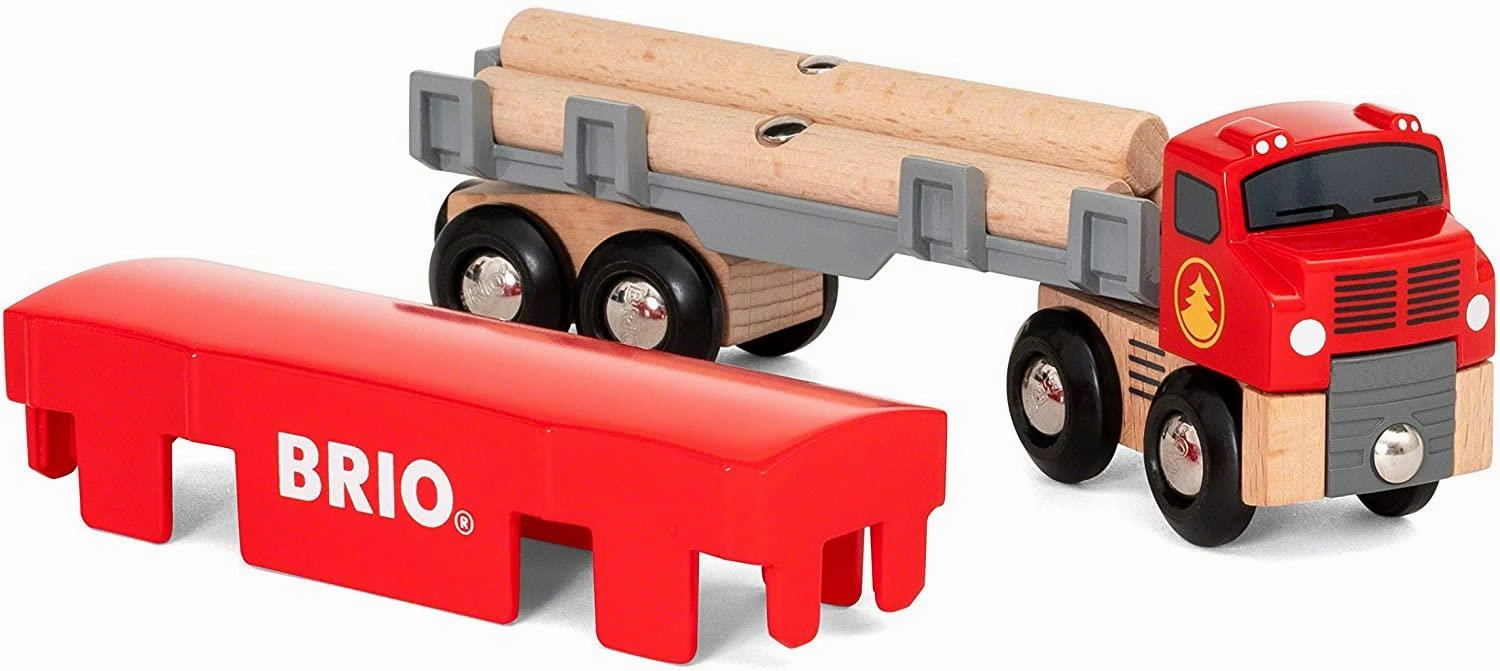 Brio World 33657 Lumber Truck with Load Interactive Toy for Age 3 & Up