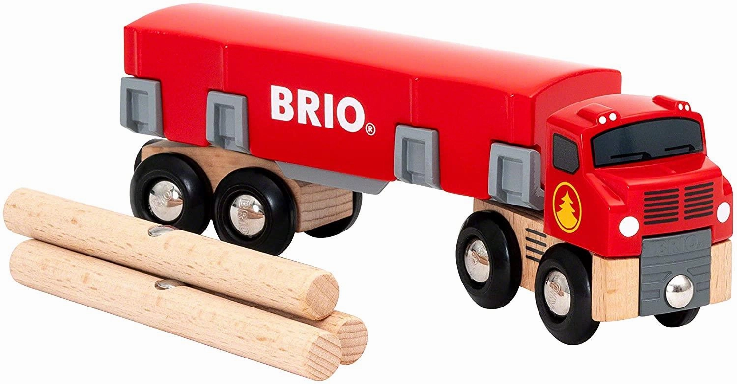 Brio World 33657 Lumber Truck with Load Interactive Toy for Age 3 & Up
