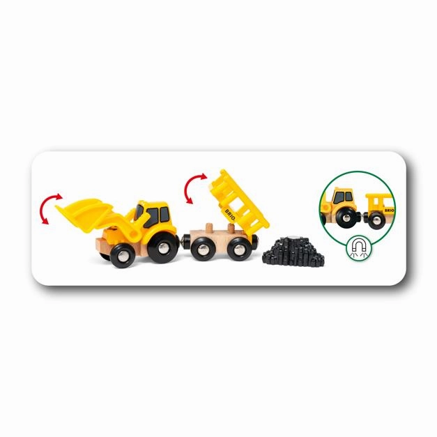 Brio World 33658 Construction Vehicles Toy Playset for Ages 3 and Up