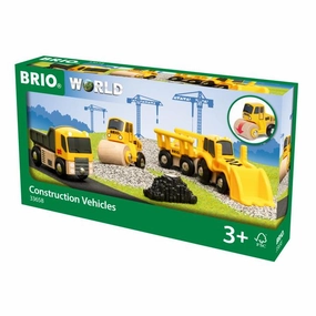 Brio World 33658 Construction Vehicles Toy Playset for Ages 3 and Up