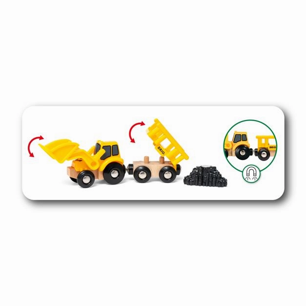 Brio World 33658 Construction Vehicles Toy Playset for Ages 3 and Up
