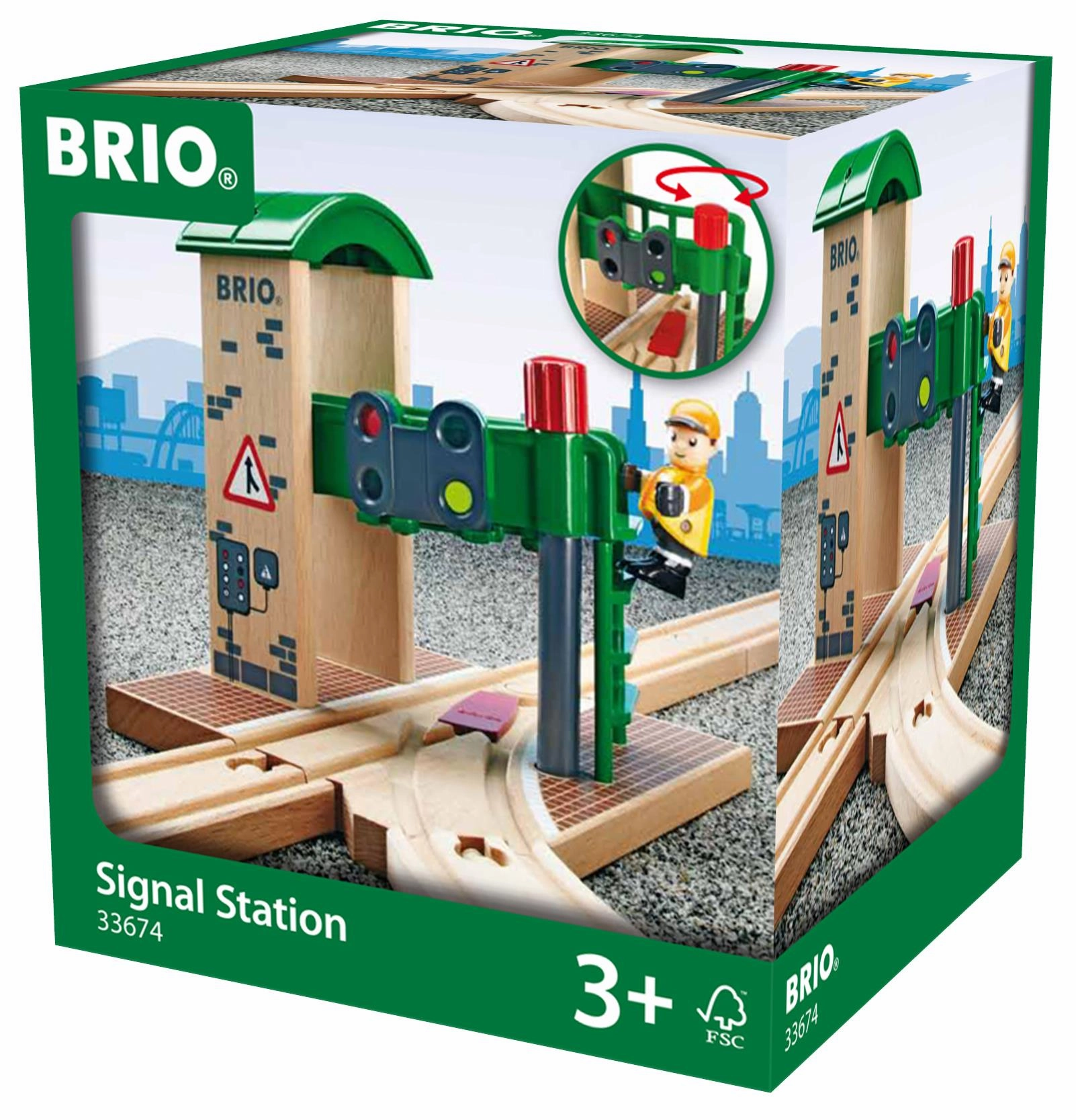 Brio World 33674 Signal Station Train Set Accessory for Ages 3 and Up