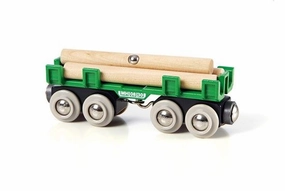 Brio World 33696 Lumber Loading Wagon Train Set Toy for Ages 3 and Up