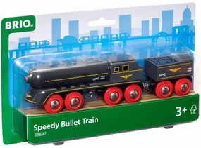 Brio World 33697 Speedy Bullet Train Classic Train Toy for Ages 3 & Up