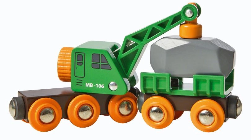 Brio World 33698 Clever Crane Wagon Vehicle Playset for Ages 3 and Up