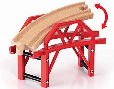 Brio World 33699 Curved Bridge Train Track Accessory for Ages 3 and Up