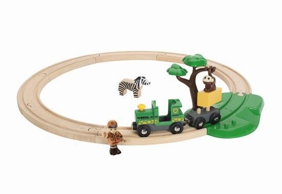 Brio World 33720 Safari Railway Train Set Toy for Children Ages 3 & Up