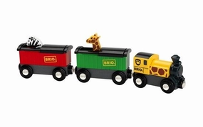 Brio World 33722 Safari Train with Sliding Roof & Animals for Ages 3 