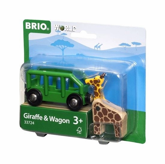 Brio World 33724 Giraffe and Wagon Train Set Vehicle for Ages 3 and Up