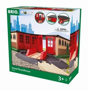 Brio World 33736 Grand Roundhouse Toy Train Playset for Ages 3 and Up