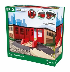 Brio World 33736 Grand Roundhouse Toy Train Playset for Ages 3 and Up