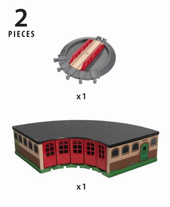 Brio World 33736 Grand Roundhouse Toy Train Playset for Ages 3 and Up