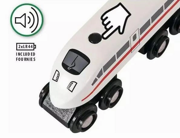 Brio World 33748 High Speed Train with Realistic Sound for Ages 3 & Up