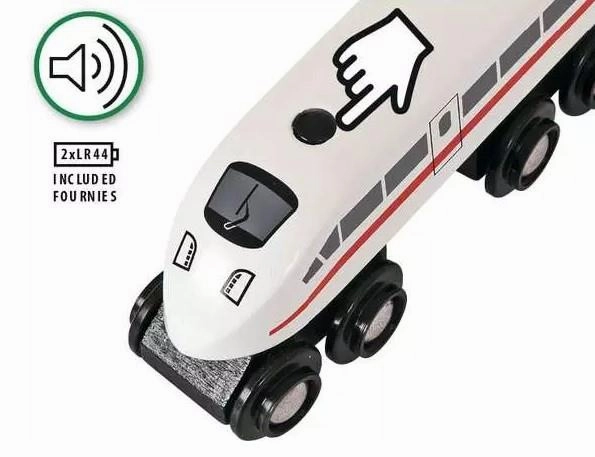 Brio World 33748 High Speed Train with Realistic Sound for Ages 3 & Up