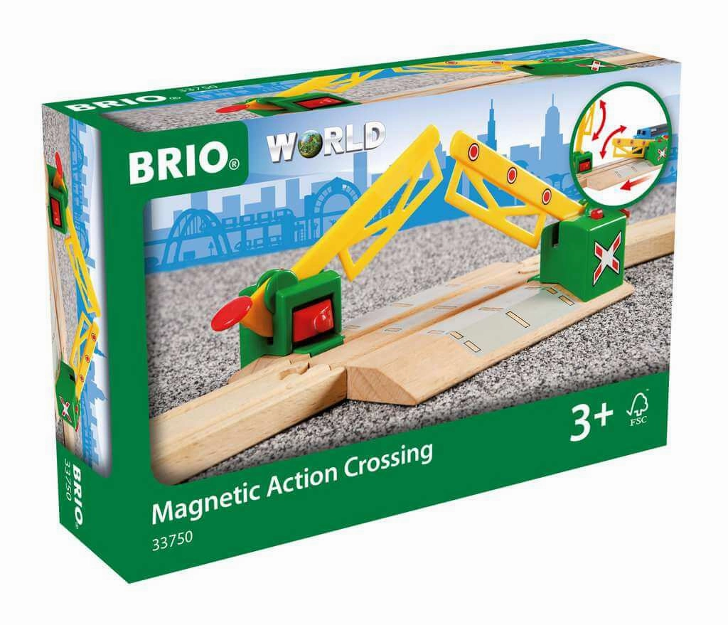 Brio World 33750 Magnetic Action Crossing Track Accessory for Ages 3 