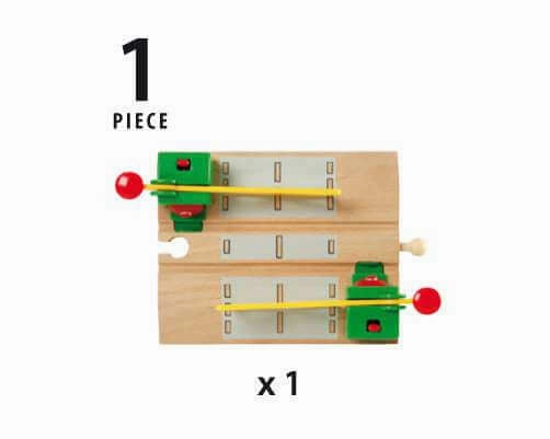 Brio World 33750 Magnetic Action Crossing Track Accessory for Ages 3 