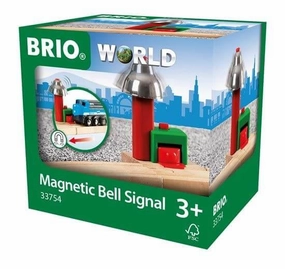 Brio World 33754 Magnetic Bell Signal Train Set Accessory for Ages 3 