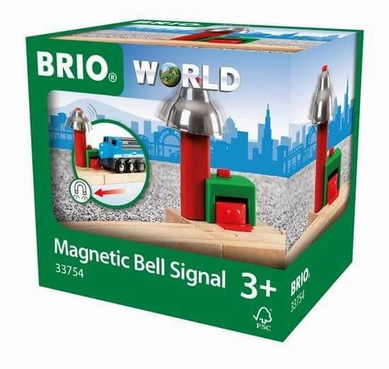 Brio World 33754 Magnetic Bell Signal Train Set Accessory for Ages 3 