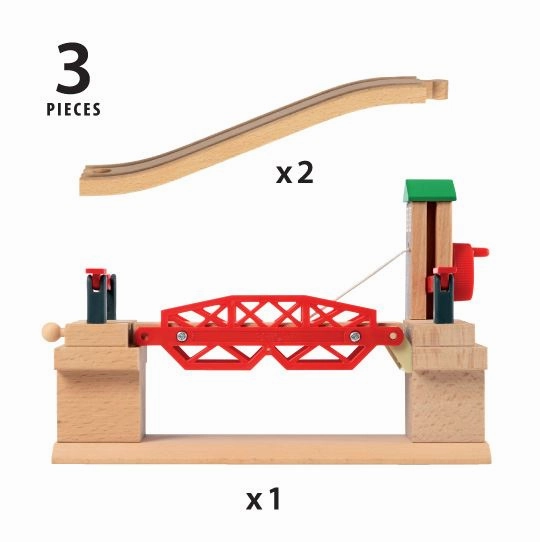 Brio World 33757 Lifting Bridge Train Set Accessory for Ages 3 and Up