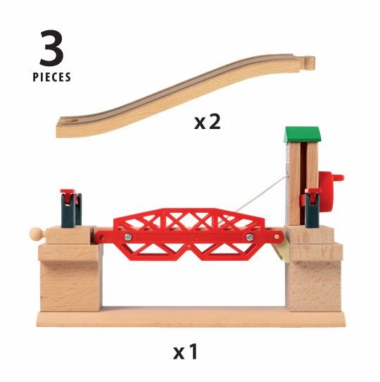 Brio World 33757 Lifting Bridge Train Set Accessory for Ages 3 and Up
