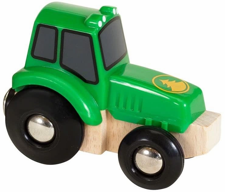 Brio World 33799 Green Tractor with Load Toy Playset for Ages 3 and Up