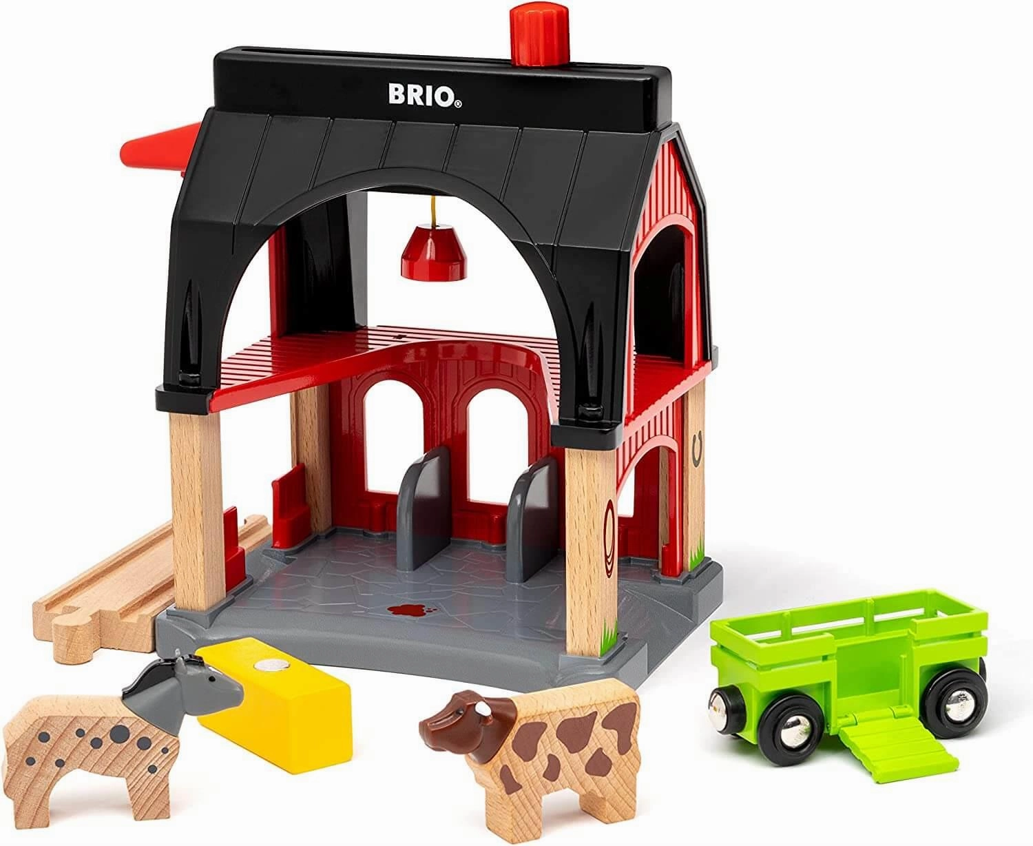 Brio World 36012 Animal Barn Farm Train Set Accessory for Age 3 and Up