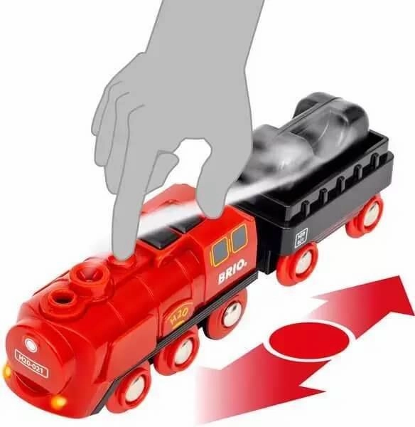 Brio World 36017 Steaming Train Set Interactive Toy for Ages 3 and Up