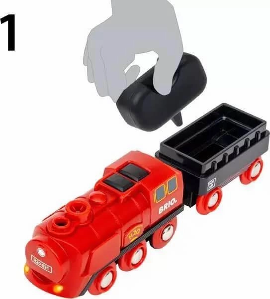 Brio World 36017 Steaming Train Set Interactive Toy for Ages 3 and Up