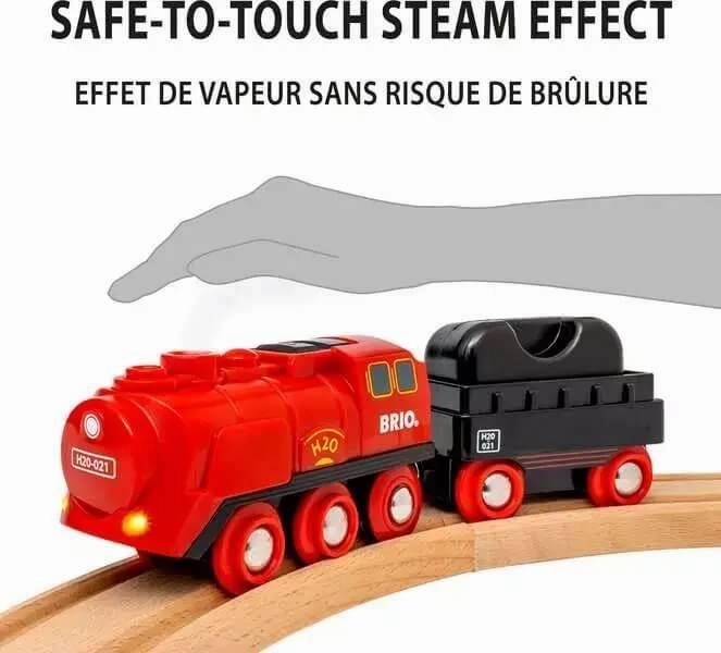 Brio World 36017 Steaming Train Set Interactive Toy for Ages 3 and Up