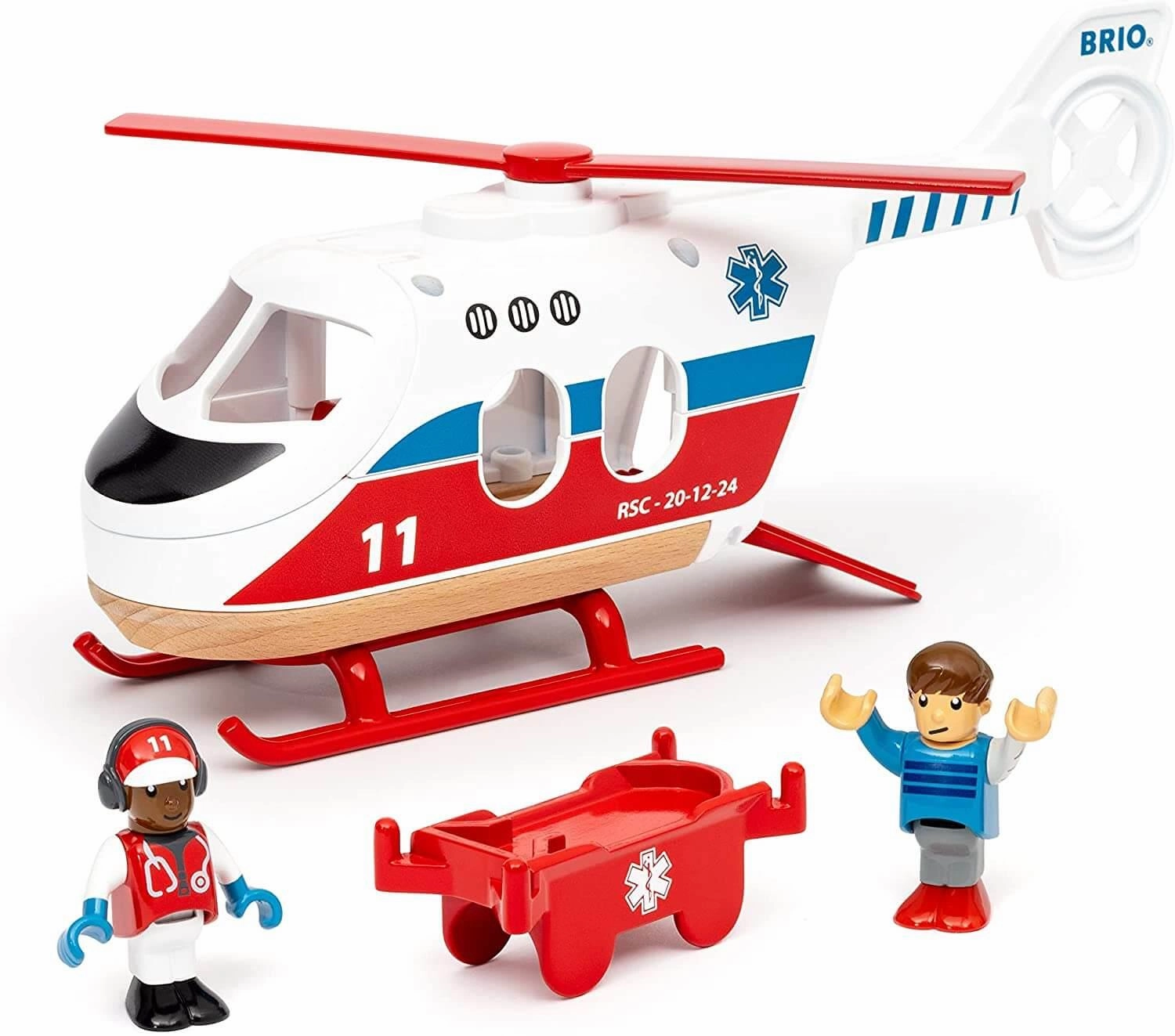 Brio World 36022 Rescue Helicopter Toy Vehicle Playset for Ages 3 & Up
