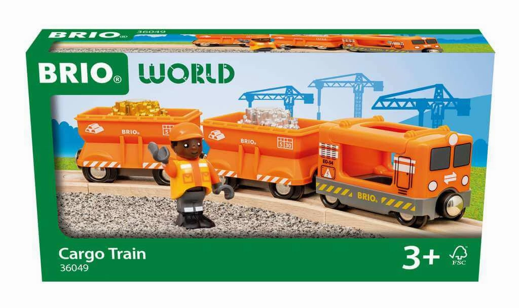 Brio World 36049 Cargo Train with Gold & Silver Loads for Ages 3 & Up